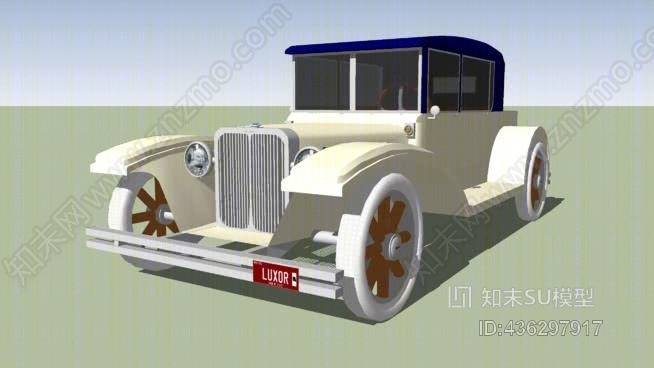 1926年luxor布伦克轿跑车SU模型下载【ID:436297917】