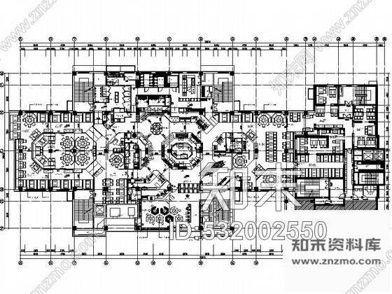 施工图北京某特色中式餐厅装修施工图含方案cad施工图下载【ID:532002550】