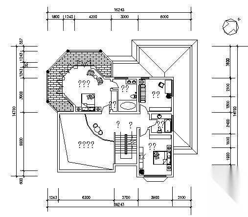 某三层别墅（D5型）建筑方案图cad施工图下载【ID:149919103】