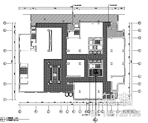 [乌鲁木齐]线条韵律餐饮广场公共部分设计施工图（含效...施工图下载【ID:165720136】