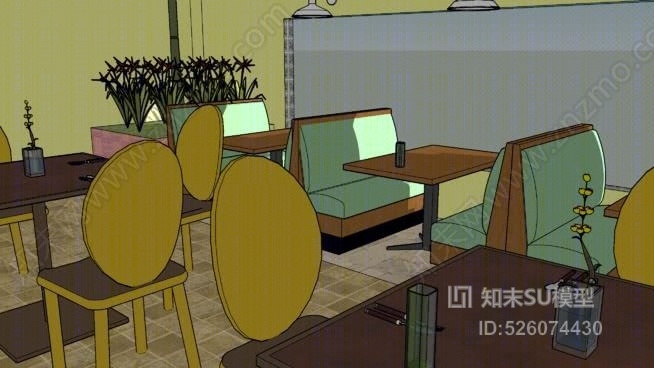 餐厅餐厅SU模型下载【ID:526074430】