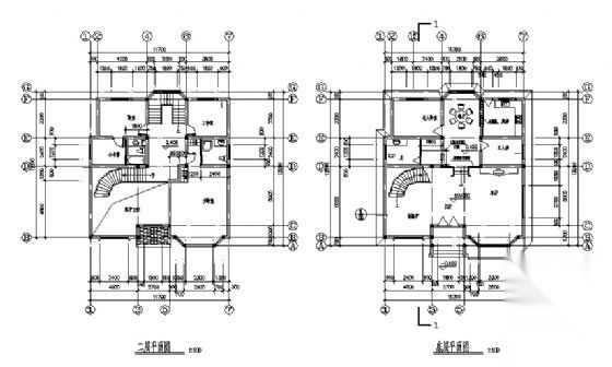 江山市清湖镇某三层小别墅建筑结构施工图施工图下载【ID:149915197】