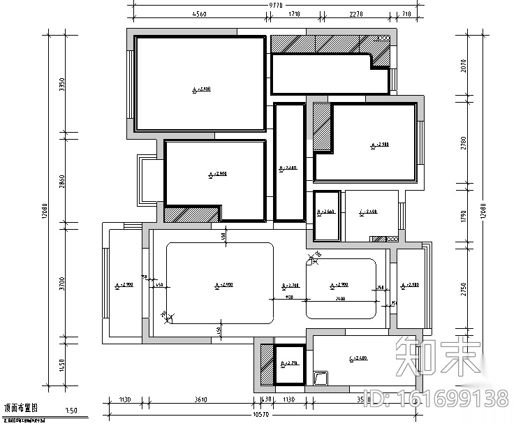 [江苏]美式简约128平米住宅设计施工图（附效果图）cad施工图下载【ID:161699138】