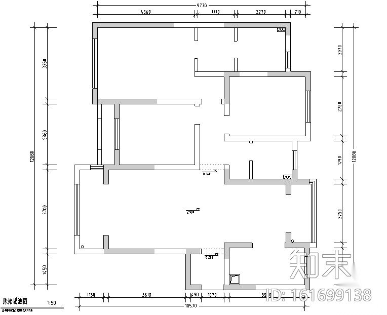 [江苏]美式简约128平米住宅设计施工图（附效果图）cad施工图下载【ID:161699138】