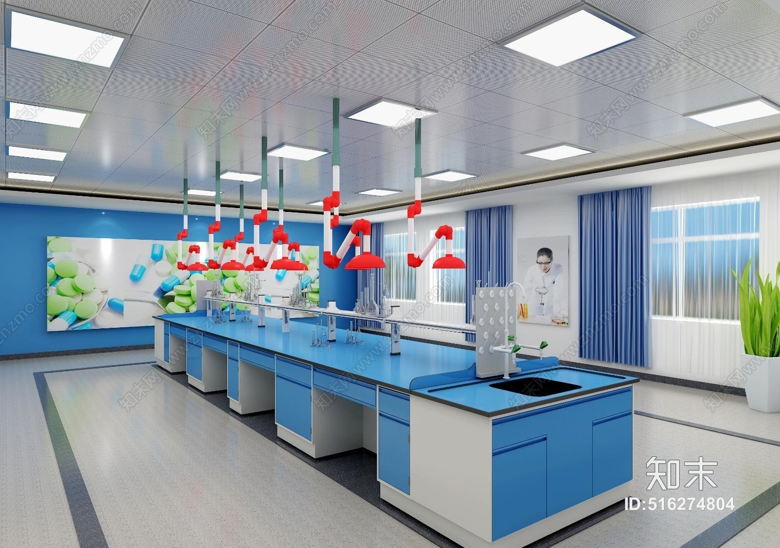 现代化学实验室3D模型下载【ID:516274804】