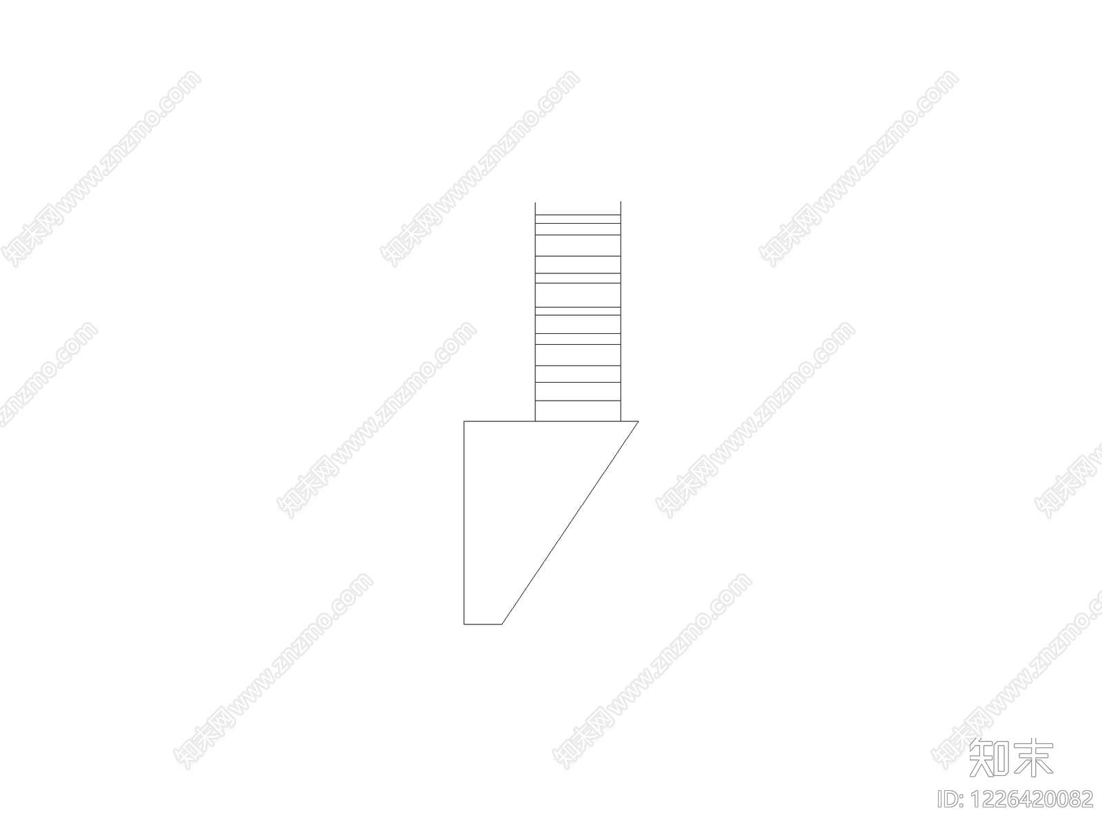 楼梯踏步构造CAD图纸
