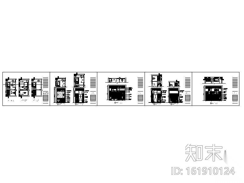 别墅卫生间装修施工图施工图下载【ID:161910124】