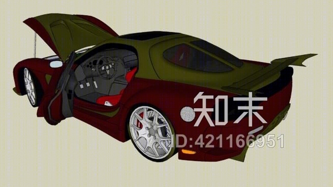 调谐马自达RX7游戏vielside财富SU模型下载【ID:421166951】