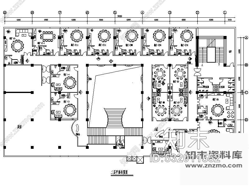 施工图某酒店中餐厅设计图cad施工图下载【ID:532011552】