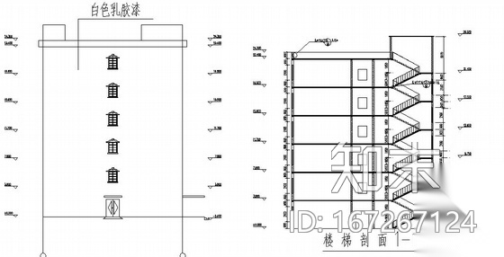 [毕业设计]中国银行郑州市分行综合办公楼建筑施工图（带...cad施工图下载【ID:167267124】