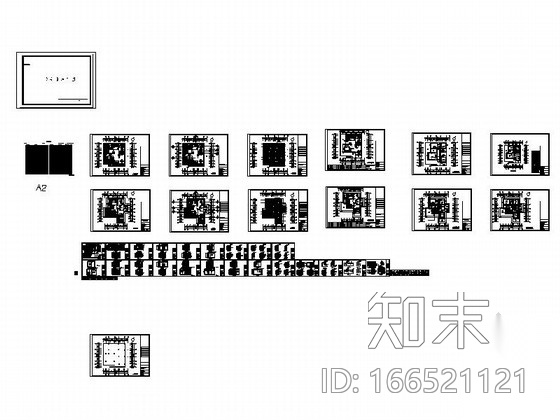 [三亚]简欧浪漫两层别墅样板房施工图cad施工图下载【ID:166521121】