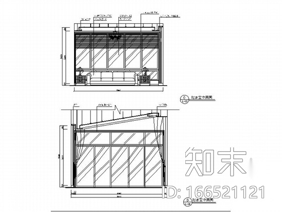 [三亚]简欧浪漫两层别墅样板房施工图cad施工图下载【ID:166521121】