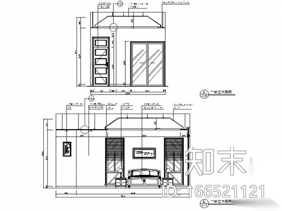 [三亚]简欧浪漫两层别墅样板房施工图cad施工图下载【ID:166521121】