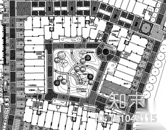 盐城某广场规划设计cad施工图下载【ID:161049115】