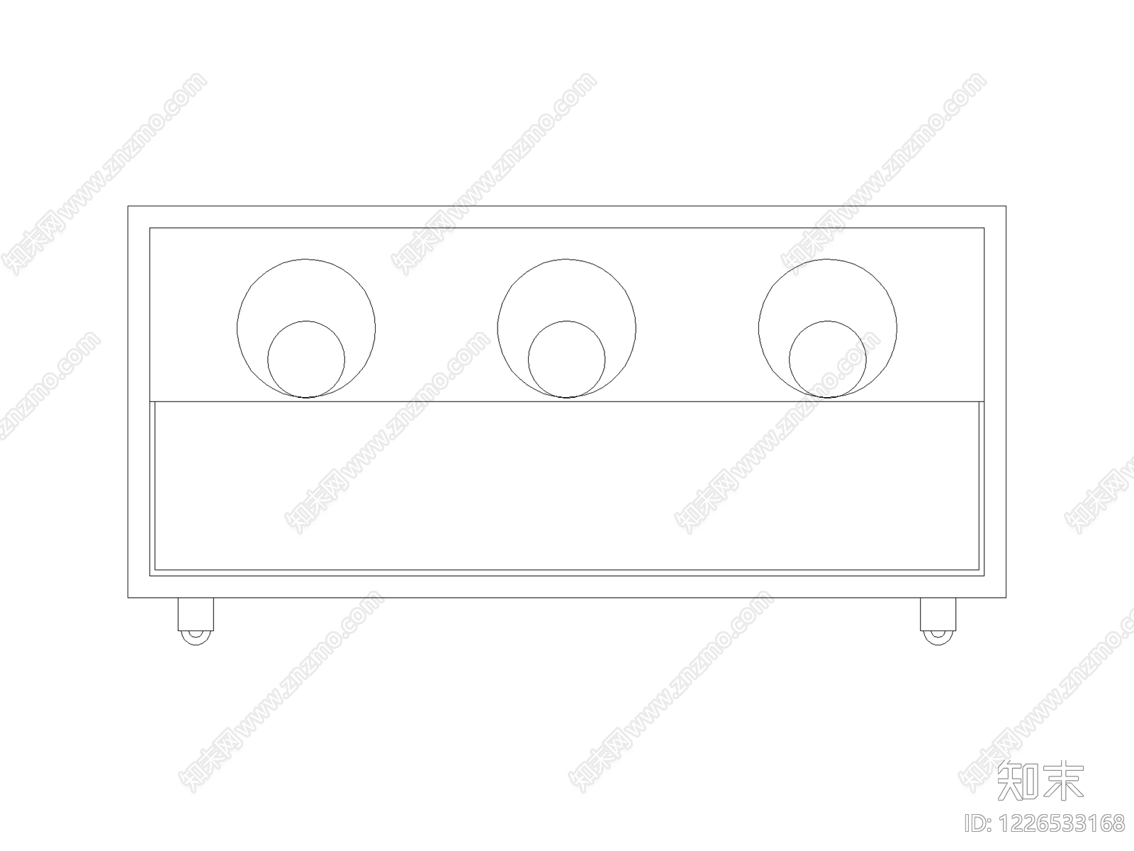 现代柜子CAD图纸