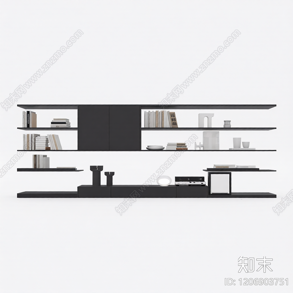 组合式电视墙3D模型下载【ID:1206903751】