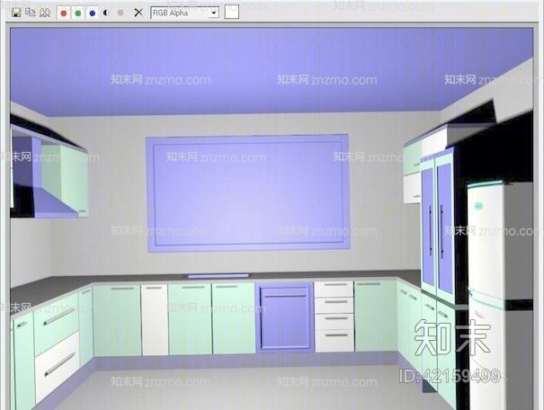 家居封闭厨房343D模型下载【ID:42159499】