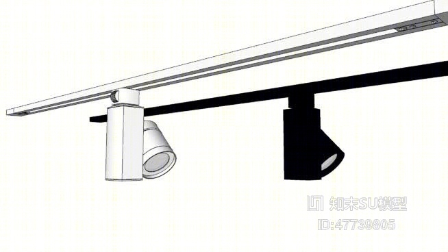 筒灯射灯SU模型下载【ID:47739805】