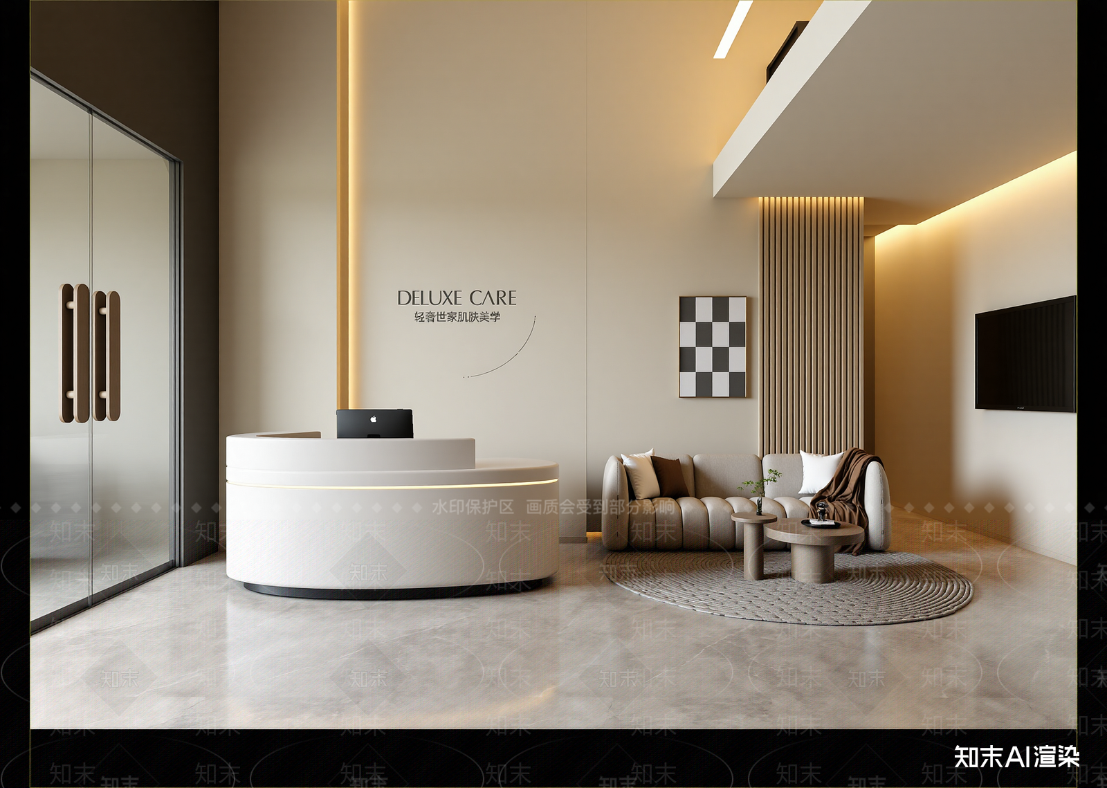 现代美容院3D模型下载【ID:1214674214】