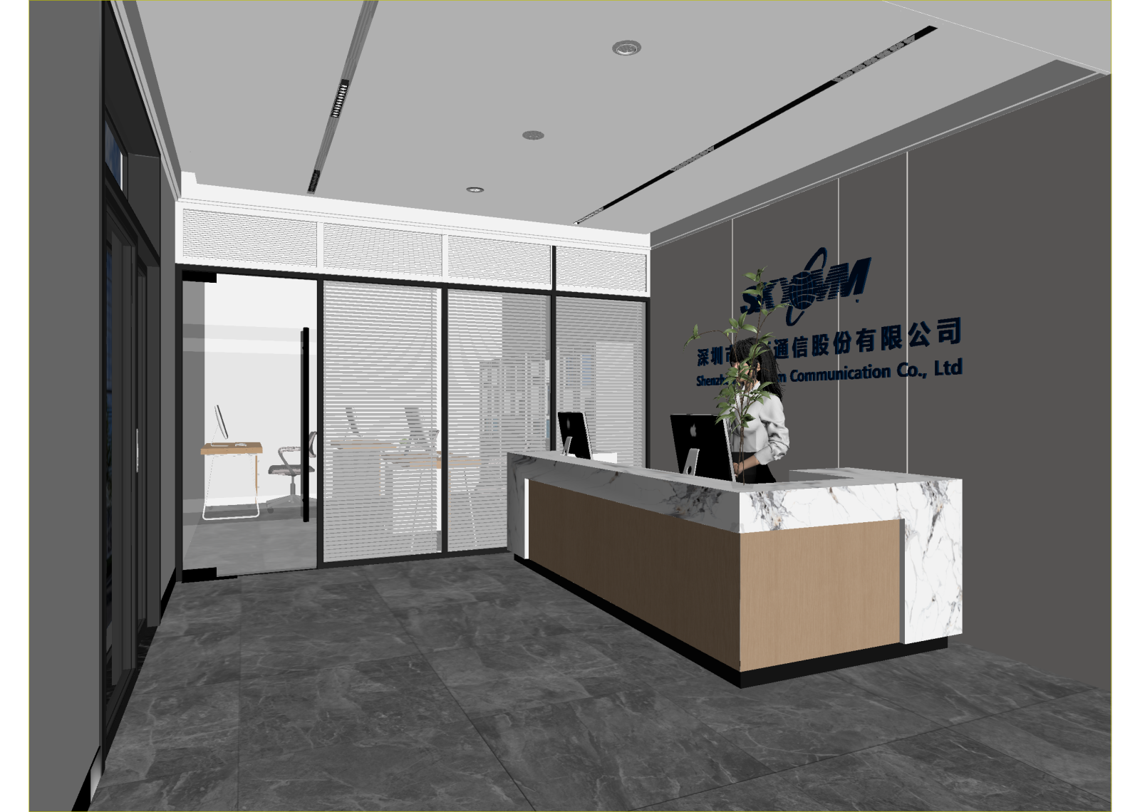 现代接待室3D模型下载【ID:1215016608】