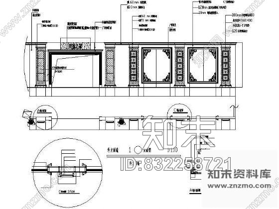 图块/节点家具专卖店外立面详图cad施工图下载【ID:832258721】