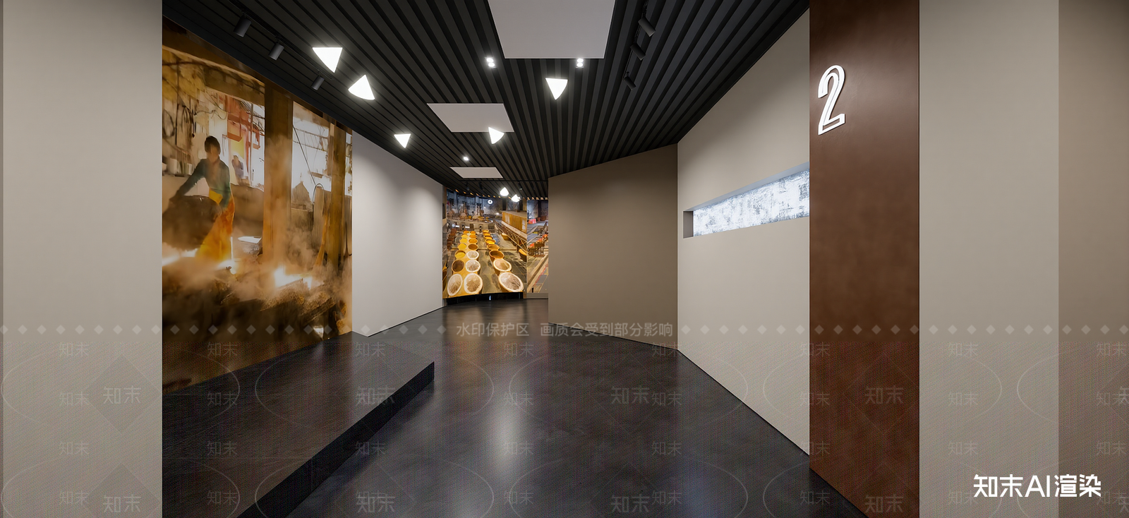 新中式农业展厅SU模型下载【ID:1222127773】