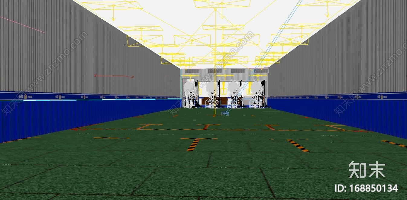 国内现代化室射击馆&靶场CG模型下载【ID:168850134】