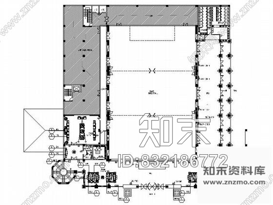 图块/节点超豪华酒店宴会厅平面布置图cad施工图下载【ID:832186772】