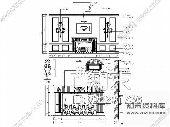 图块/节点壁炉装饰客厅详图cad施工图下载【ID:832201736】