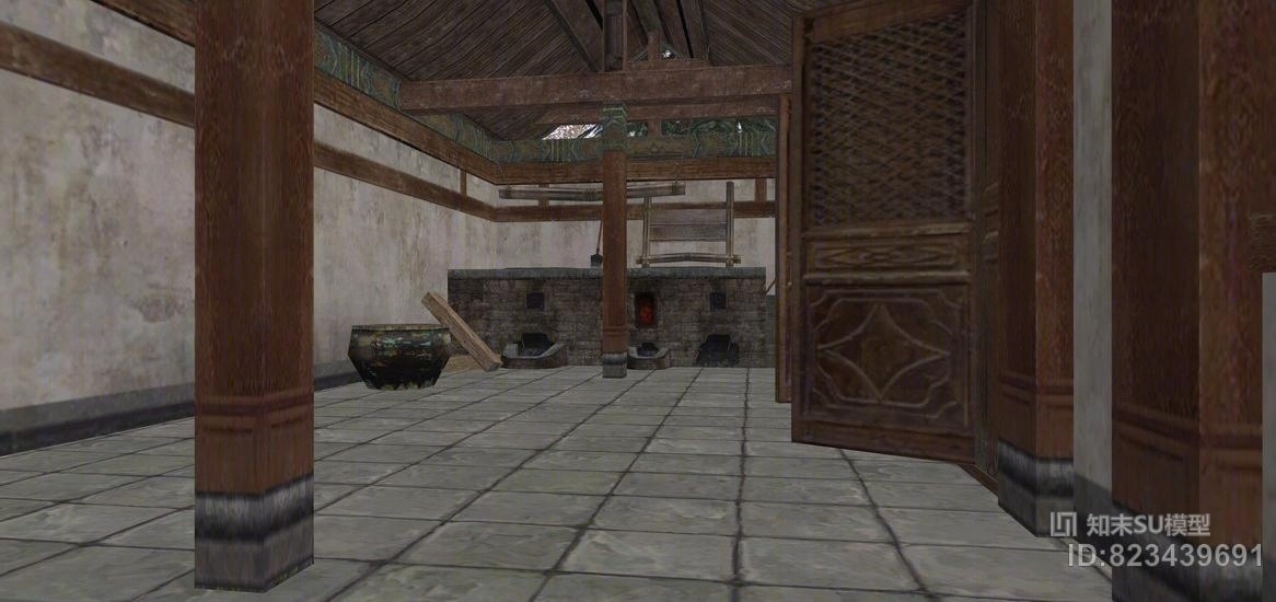 天音寺SU模型下载【ID:823439691】