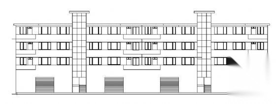 某学校宿舍楼建筑图cad施工图下载【ID:165618187】