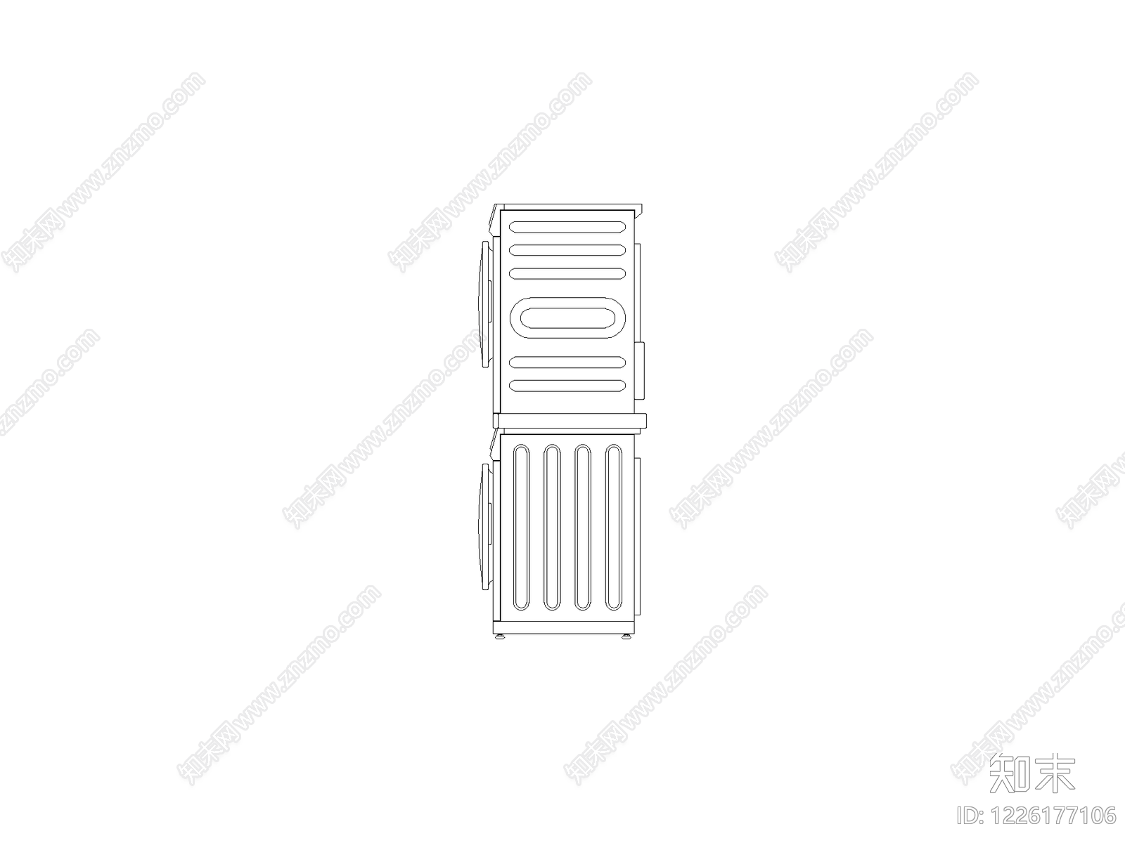 现代厨房设施CAD图纸