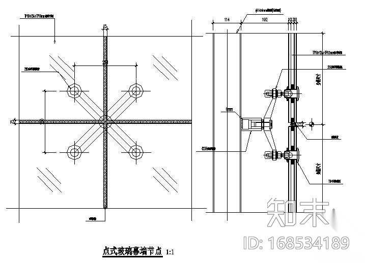 某银行幕墙体系大样图施工图下载【ID:168534189】