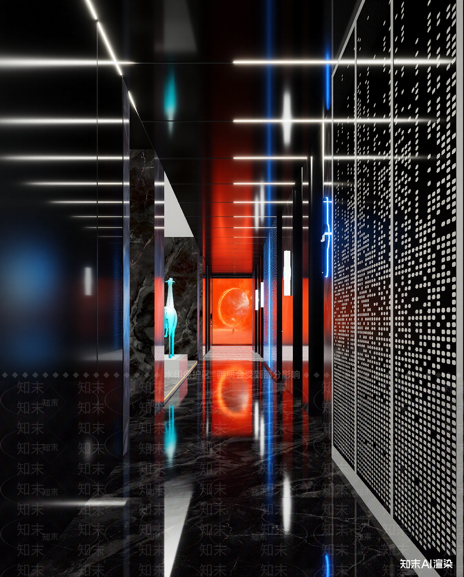 现代走廊3D模型下载【ID:1214737404】