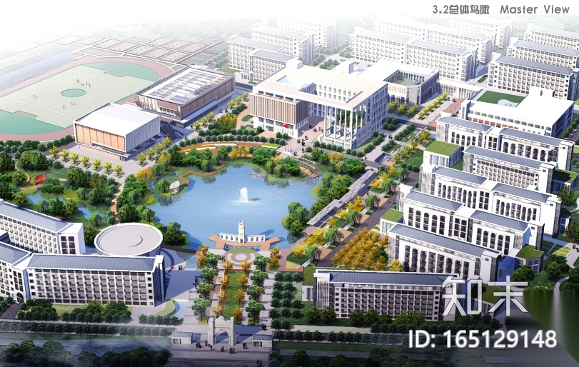 [江苏]无锡高等师范学校景观设计方案cad施工图下载【ID:165129148】