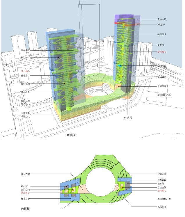 百度深研大厦建筑方案文本（120页）cad施工图下载【ID:151638107】