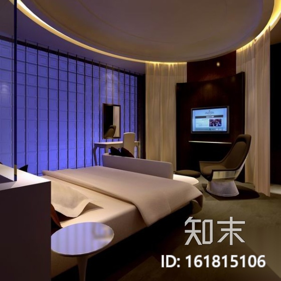 [上海]高级商务会所全套设计施工图（含效果图）cad施工图下载【ID:161815106】