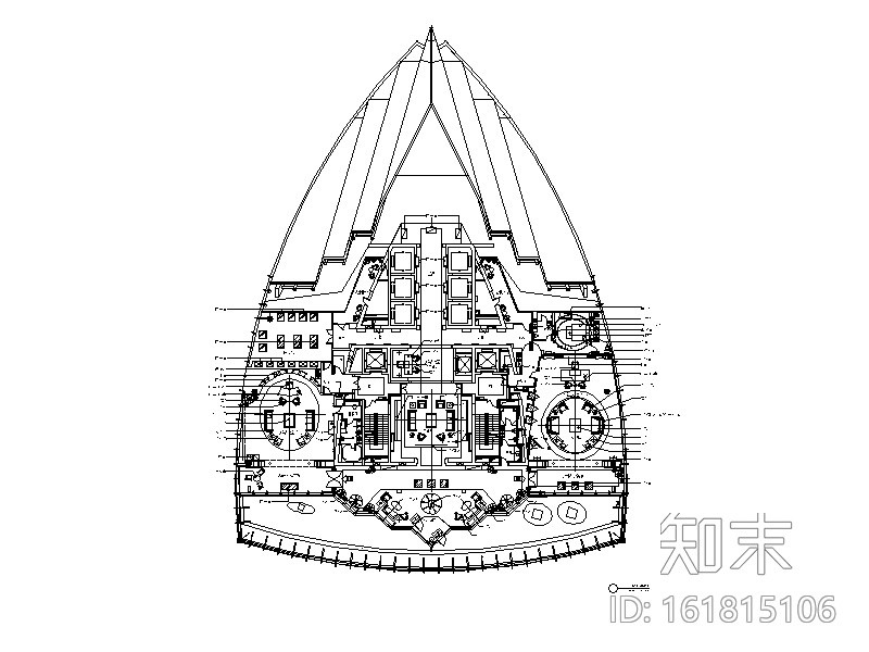 [上海]高级商务会所全套设计施工图（含效果图）cad施工图下载【ID:161815106】