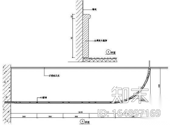 踢脚详图cad施工图下载【ID:164897169】