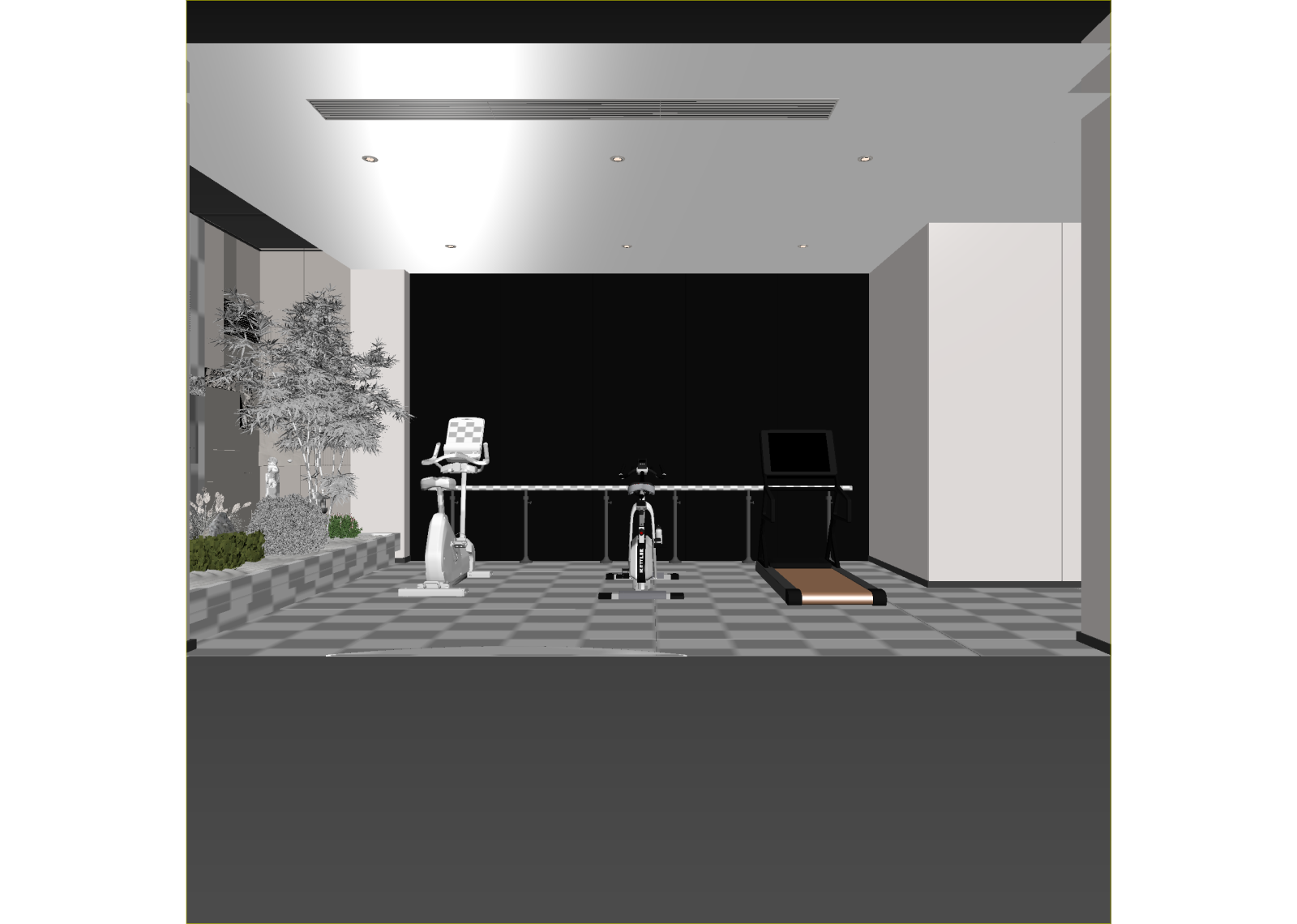 健身房3D模型下载【ID:1213975202】