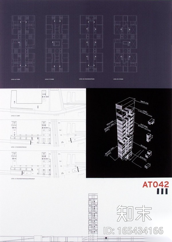 优秀建筑设计毕业作品展板排版设计施工图下载【ID:165434166】