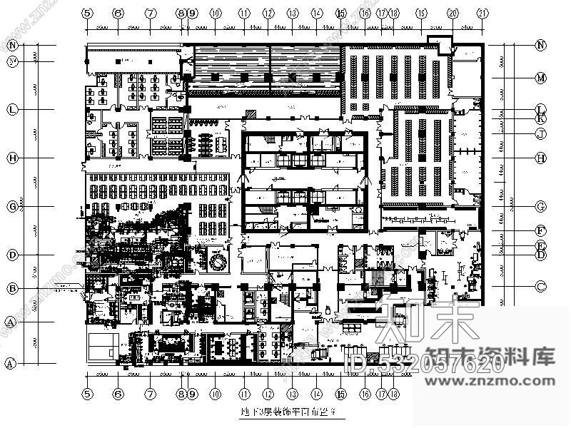 施工图某国际大酒店局部室内装修图cad施工图下载【ID:532057620】