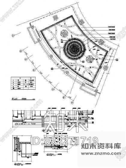 图块/节点餐厅造型顶详图cad施工图下载【ID:832271719】