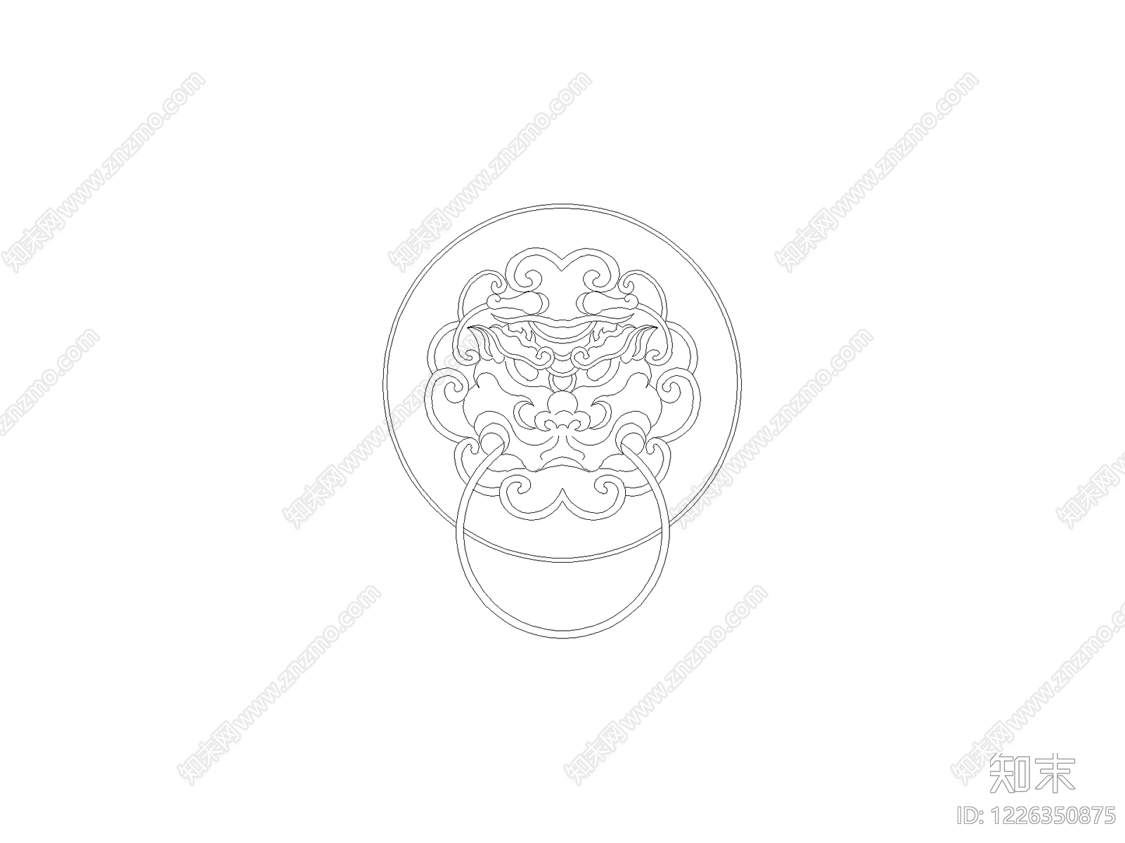 现代雕塑装饰构件CAD图纸