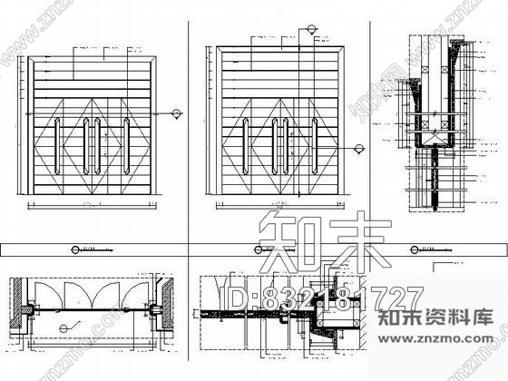 图块/节点会议室四扇平开门详图cad施工图下载【ID:832181727】