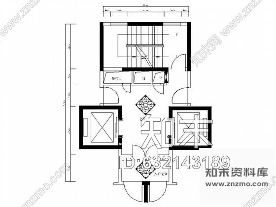 施工图广东精品现代住宅标准层电梯厅竣工图cad施工图下载【ID:632143189】