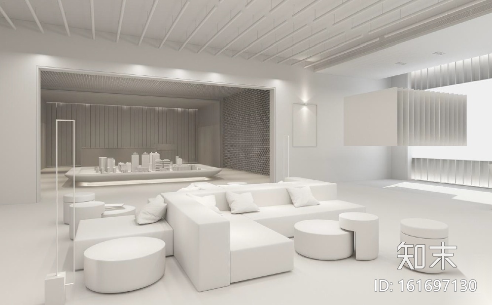 华润国际社区售楼处设计施工图cad施工图下载【ID:161697130】