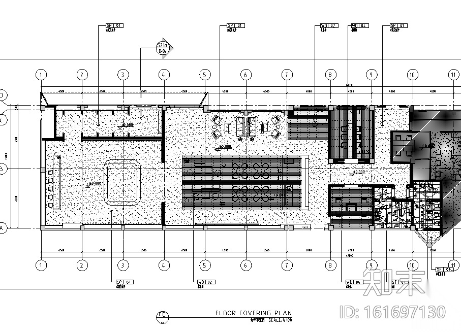 华润国际社区售楼处设计施工图cad施工图下载【ID:161697130】