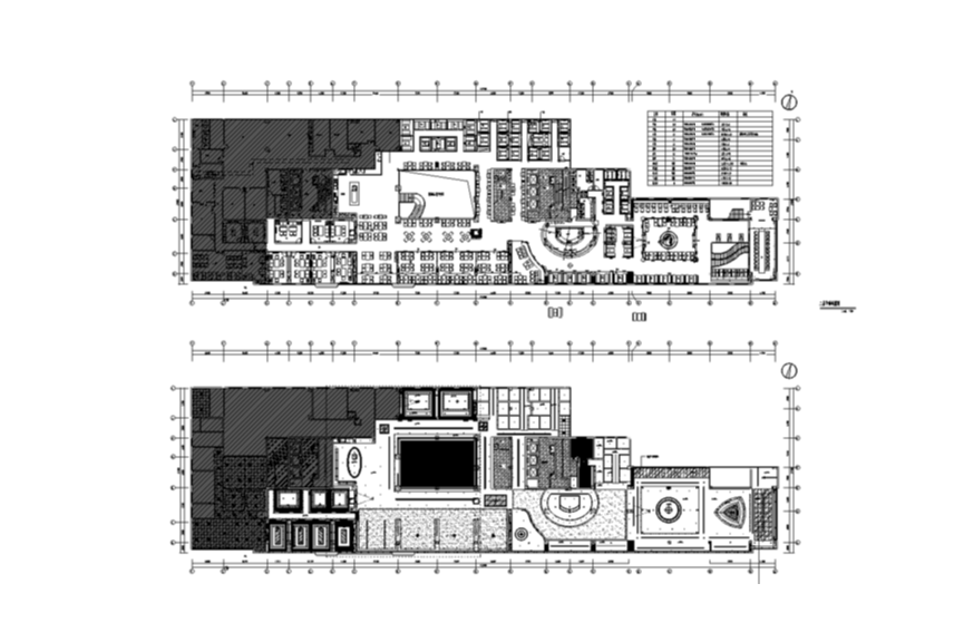 邦果咖啡餐厅室内设计二层全套施工图（含47个CAD图纸）施工图下载【ID:161765175】