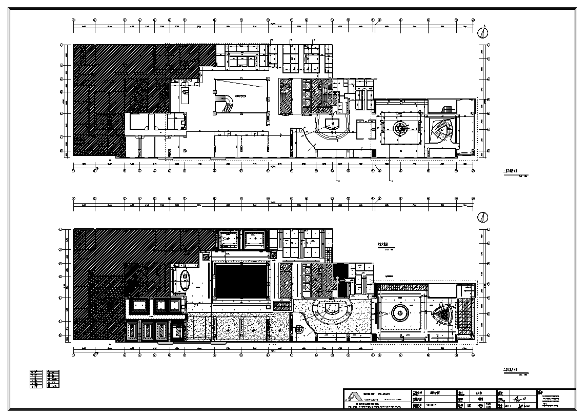 邦果咖啡餐厅室内设计二层全套施工图（含47个CAD图纸）施工图下载【ID:161765175】